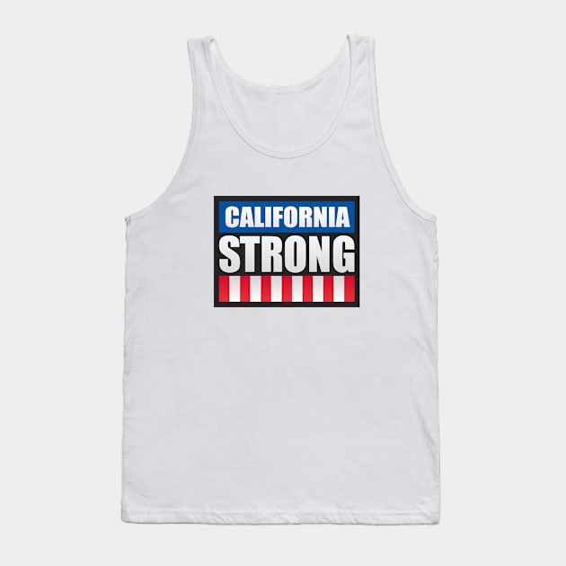 California Strong Tank Top by Dale Preston Design